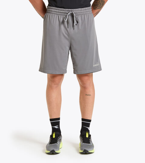 Men's reversible Bermuda workout shorts BERMUDA REVERSIBLE BUDDYFIT BLACK - Diadora